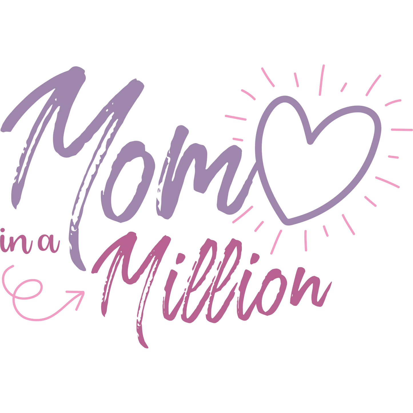 Mom in a Million Heart Design Specialty Gift