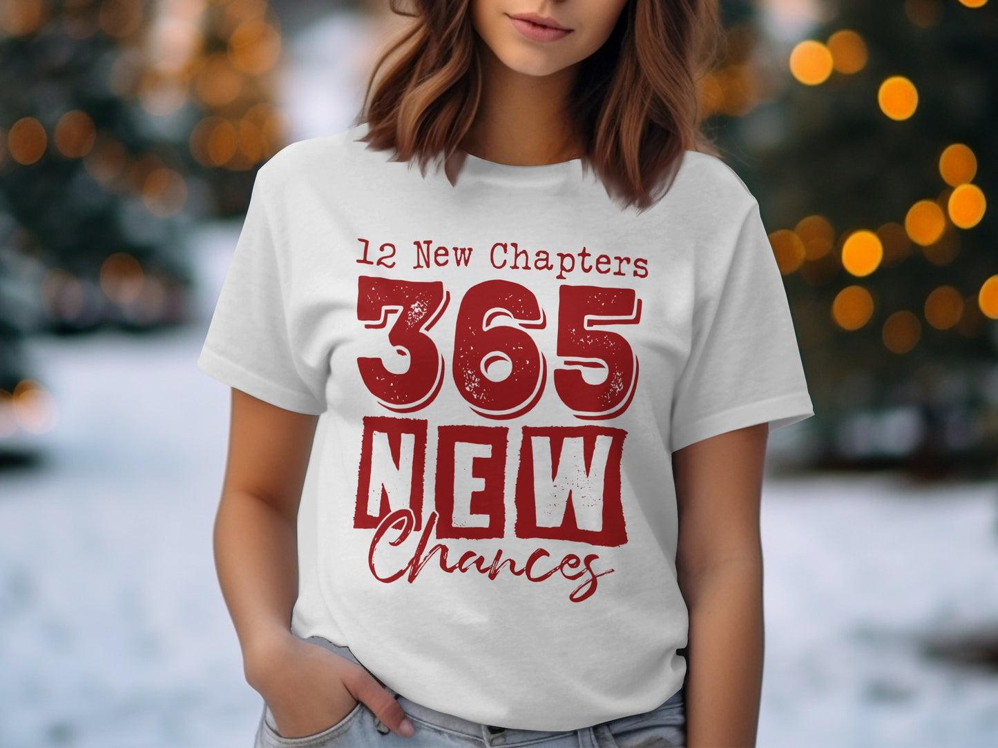 12 New Chapters 365 New Chances inspirational shirt