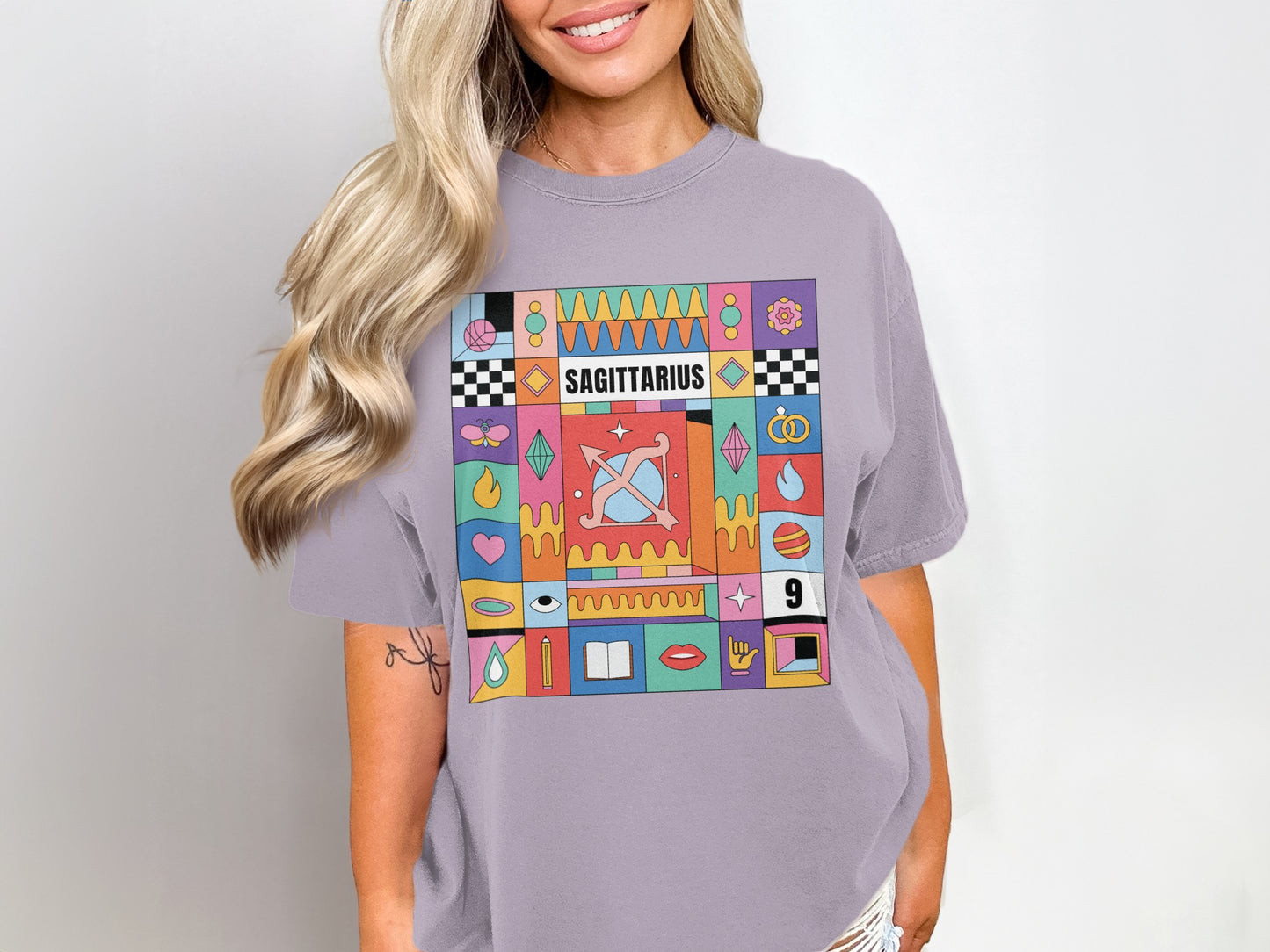 Sagittarius Colorful Graphic Women's T-shirt