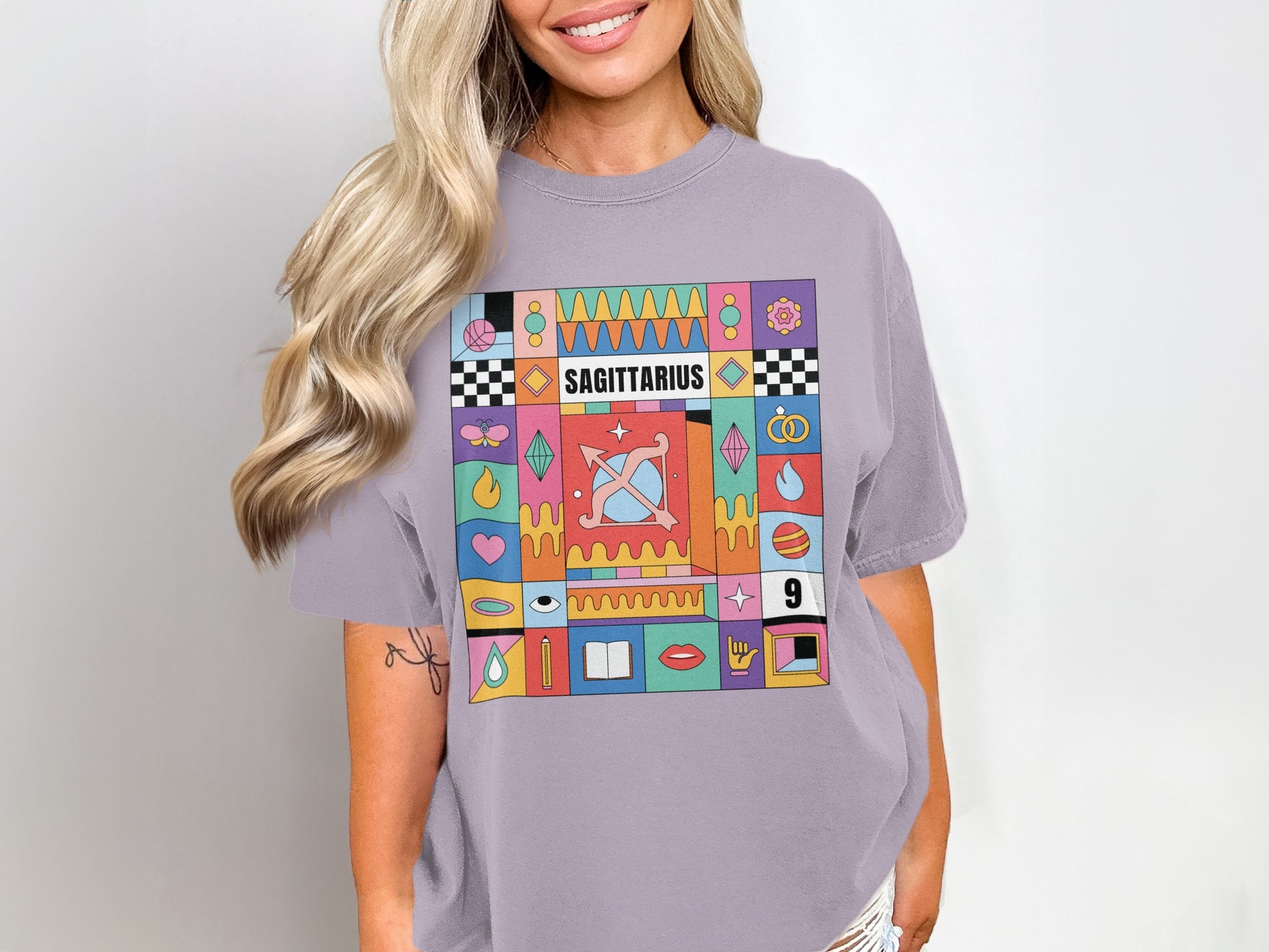 Sagittarius Colorful Graphic Women's T-shirt