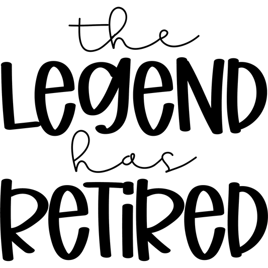 The Legend Has Retired Celebration Gift Product