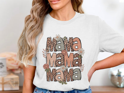 Mama Lettering Floral Women's T-Shirt