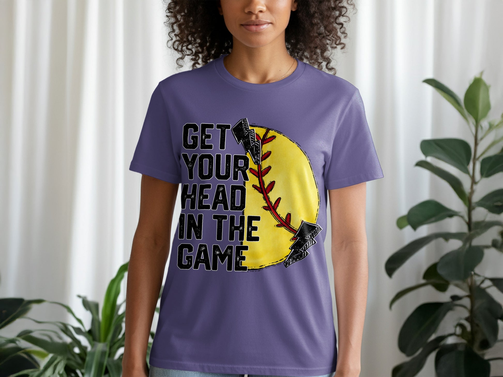 Get Your Head in the Game Softball T-shirt