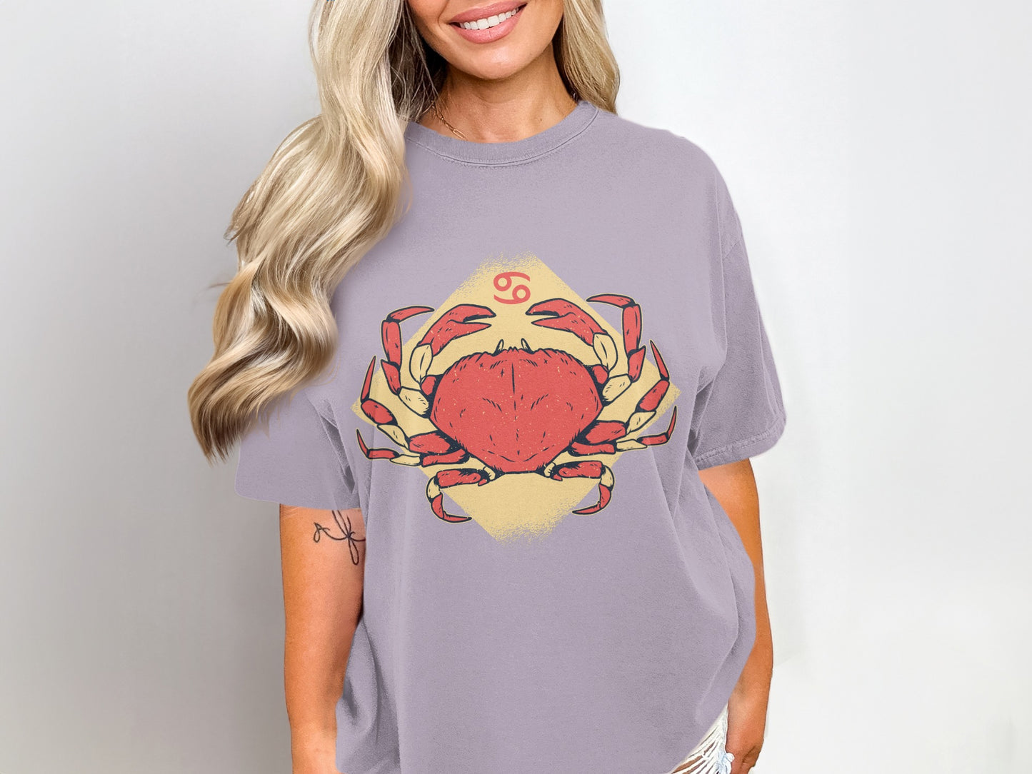 Zodiac Crab Graphic Print Unisex T-Shirt Product