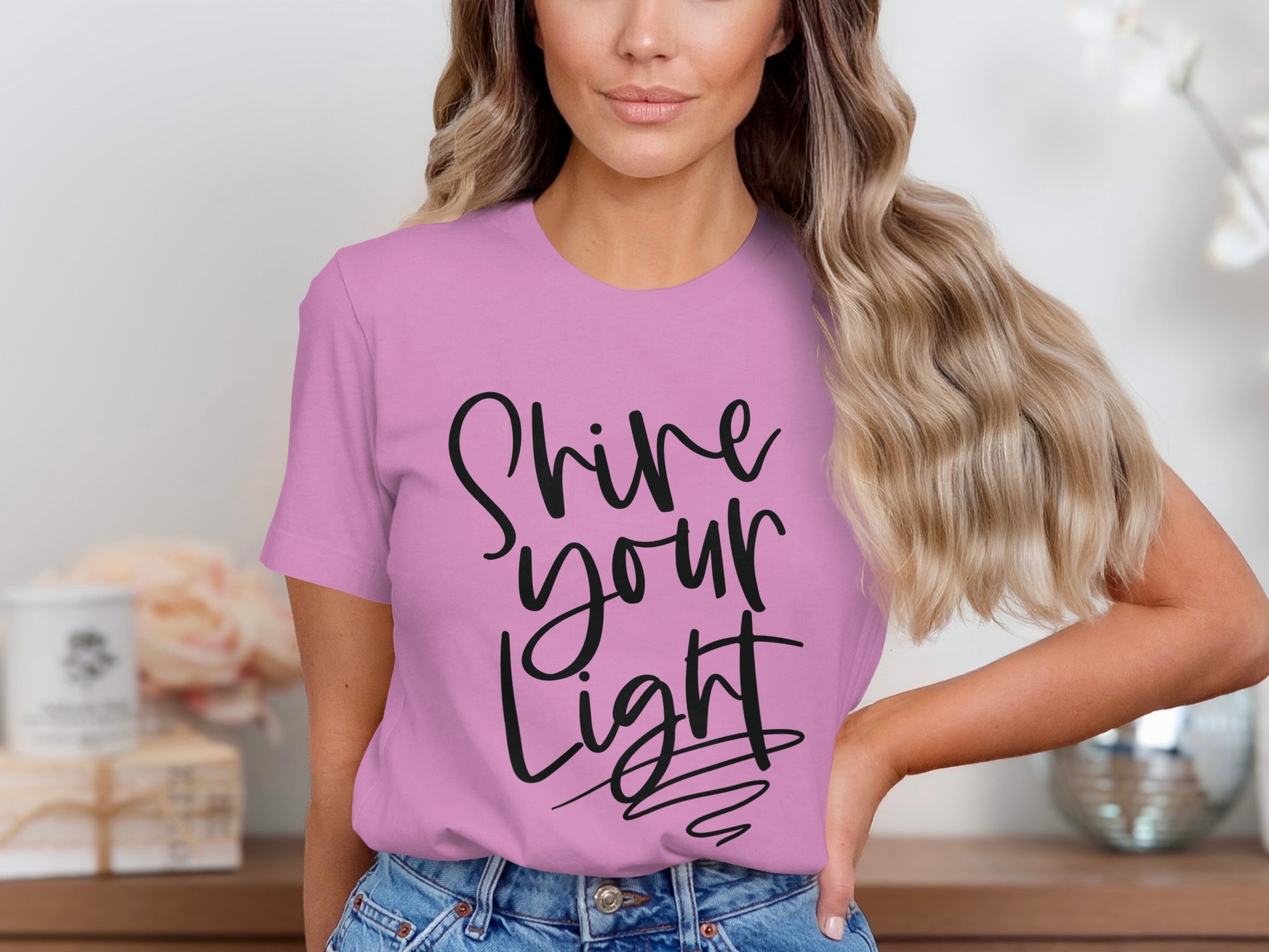 Shine Your Light Inspirational Tee product