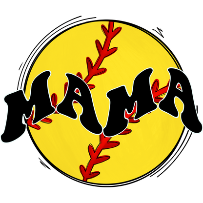 Mama Yellow Softball Graphic Design product