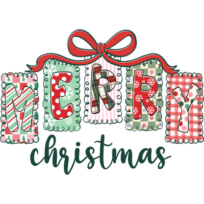 Festive Merry Christmas Plaid Decorative Christmas product