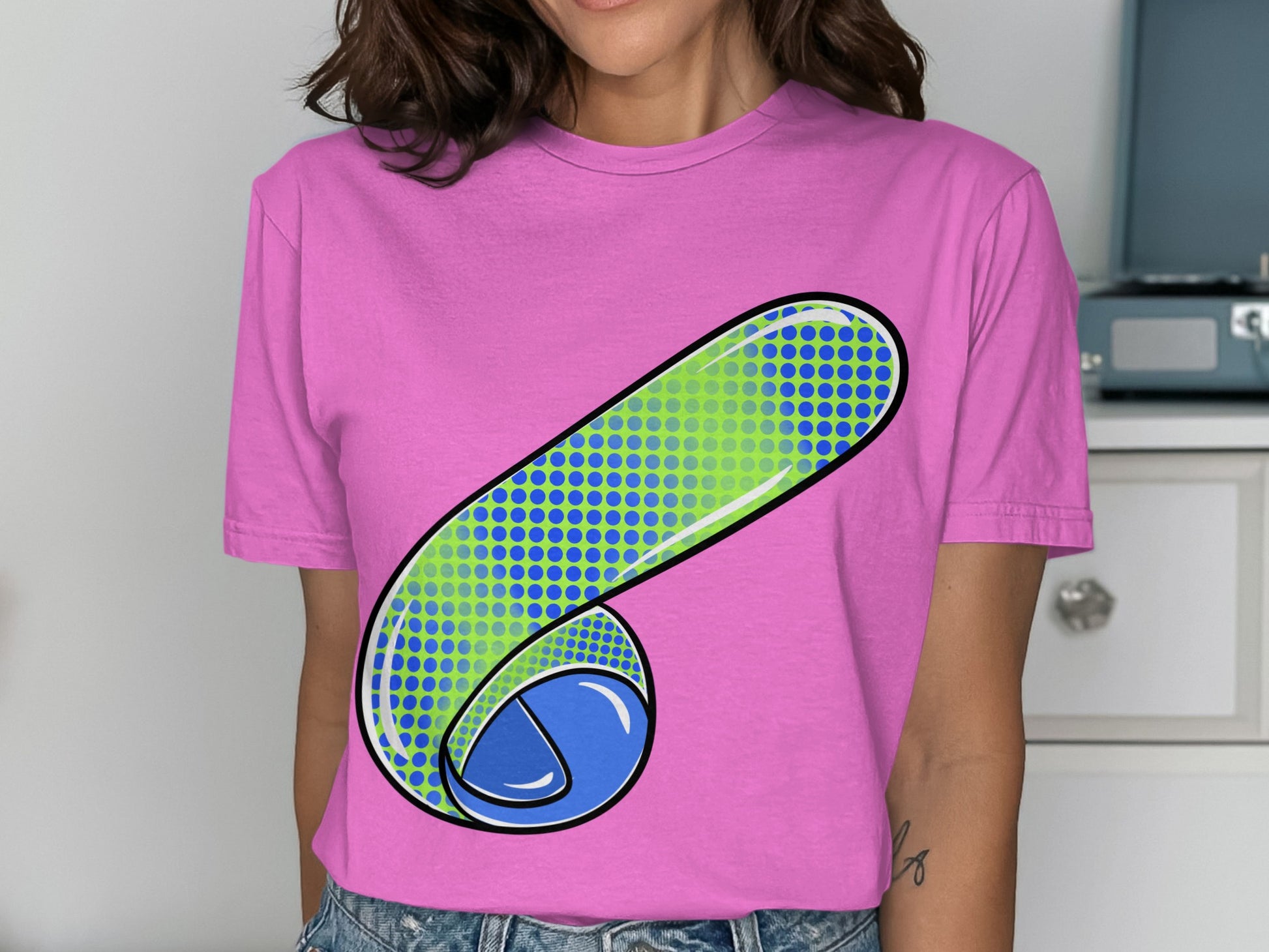 Vibrant Pop Art Inspired Graphic T-Shirt