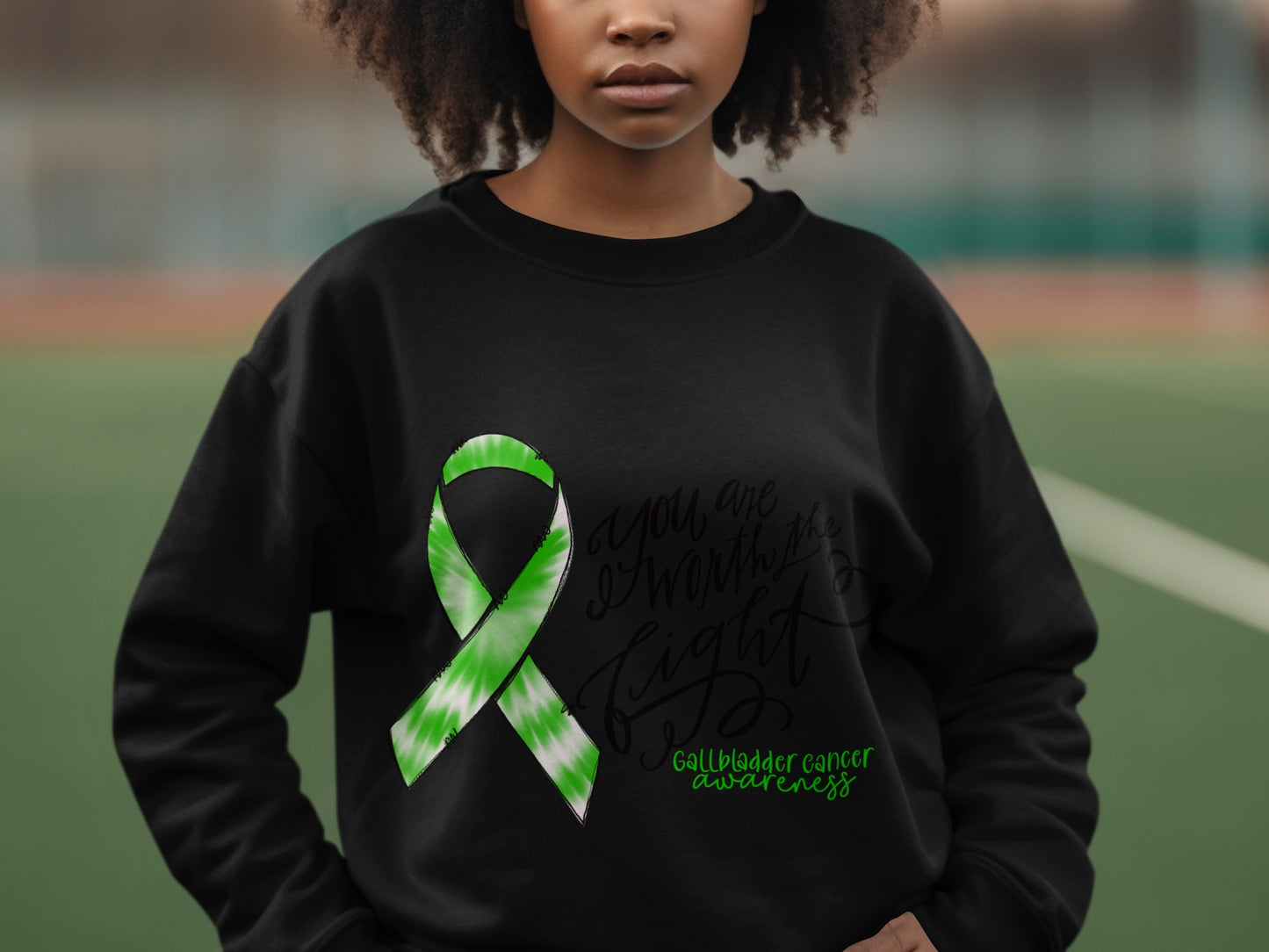 Gallbladder Cancer Awareness Ribbon Sweatshirt