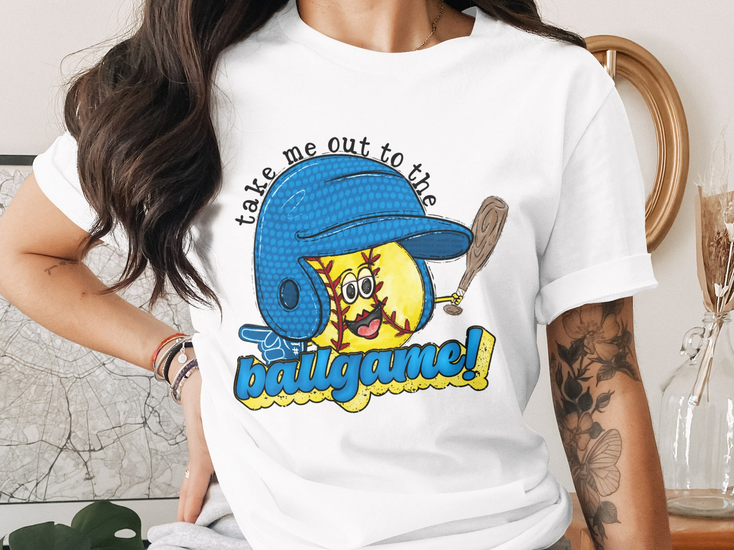 Take Me Out to the Ballgame Baseball Graphic Shirt