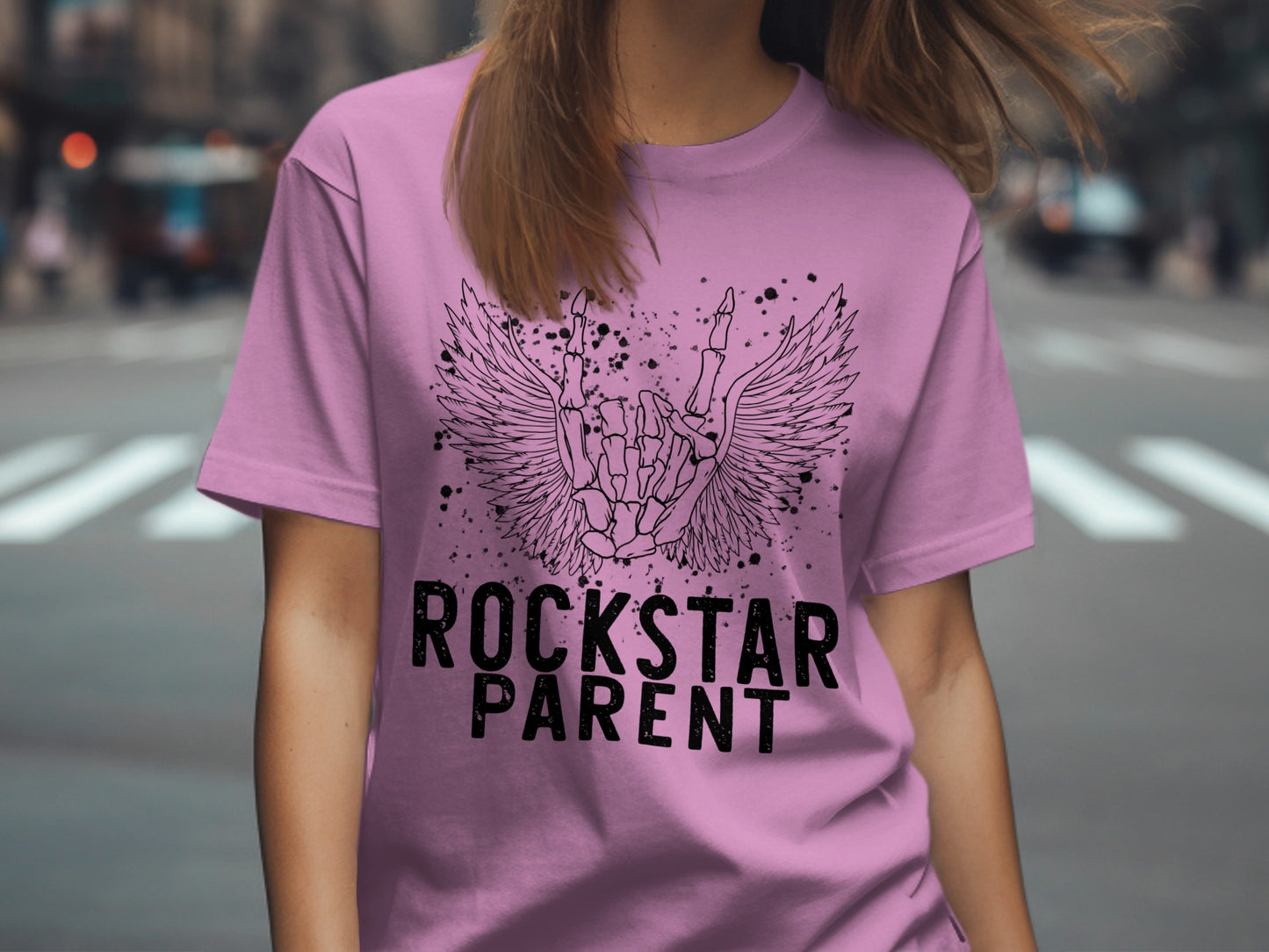 Rockstar Parent Graphic Tee Perfect for Cool Parents