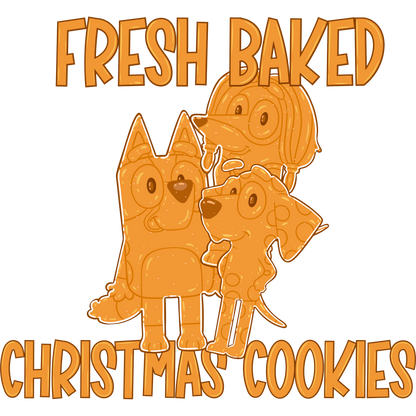 Fresh Baked Christmas Cookies Dog Cartoon Artwork