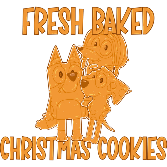 Fresh Baked Christmas Cookies Dog Cartoon Artwork