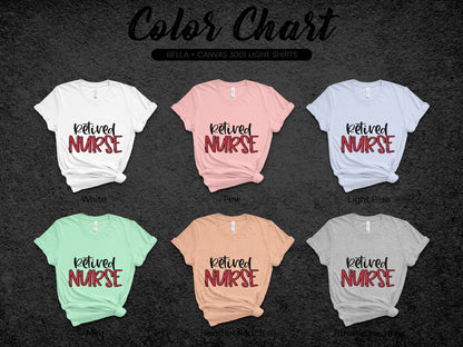 Retired Nurse Graphic T-Shirt Retirement Gift
