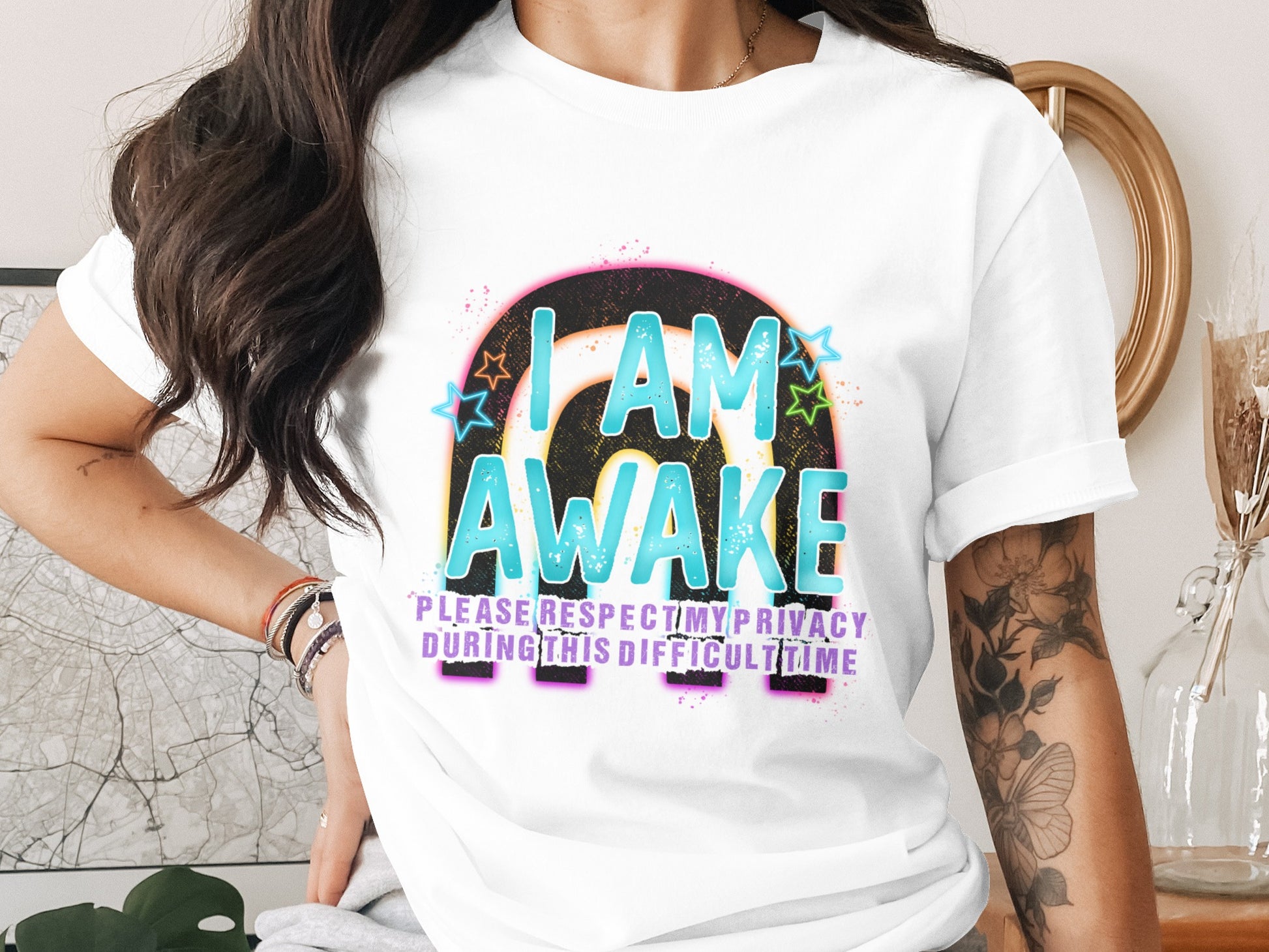 I Am Awake Respect My Privacy Difficult Time Shirt