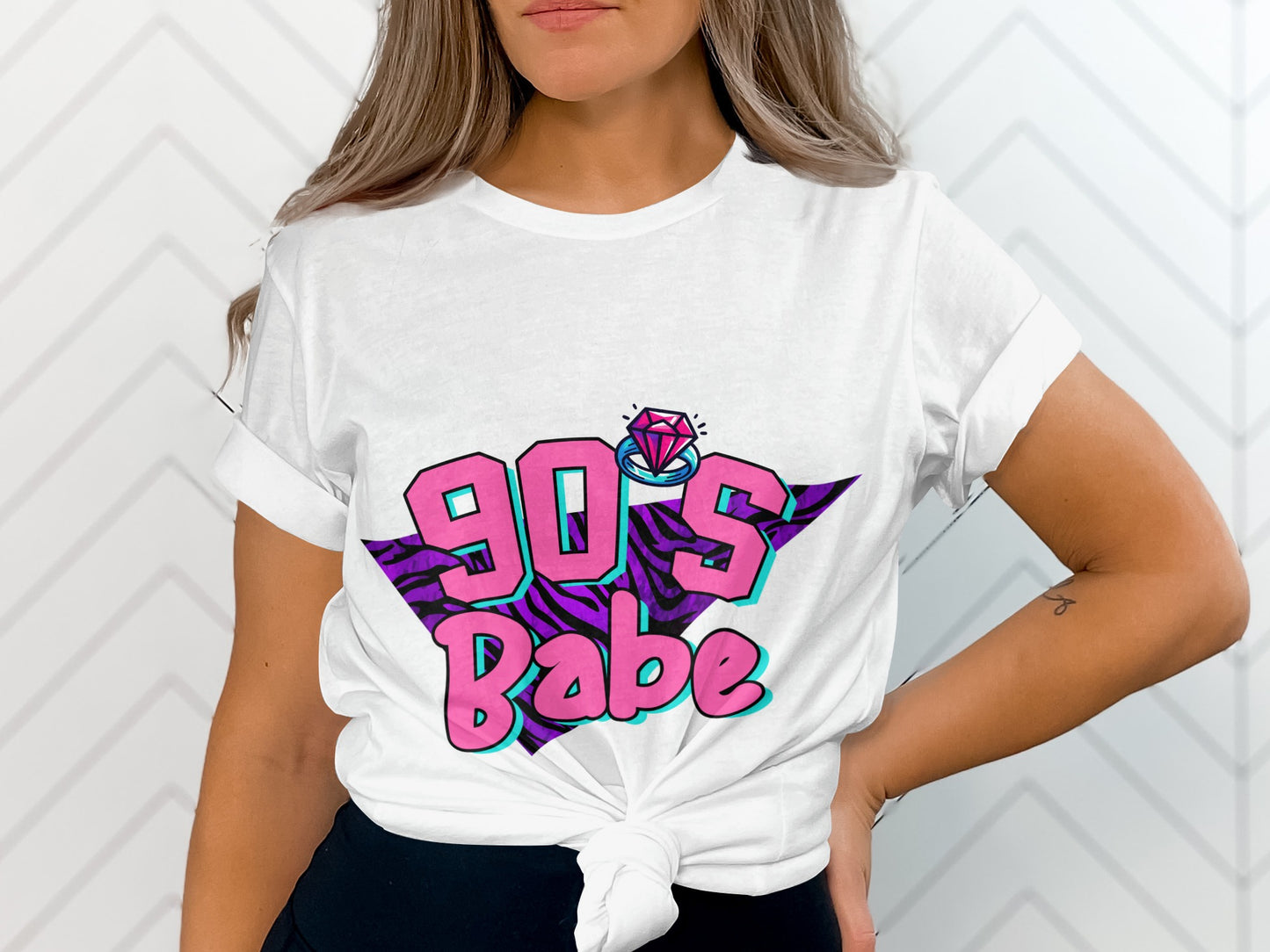 90s Babe Graphic Tee Retro Style Printed Shirt