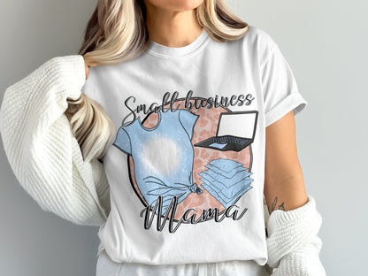 Small Business Mama Graphic T-Shirt Fashion