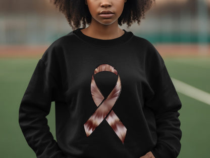 Stylish Black Sweatshirt with Ribbon Design