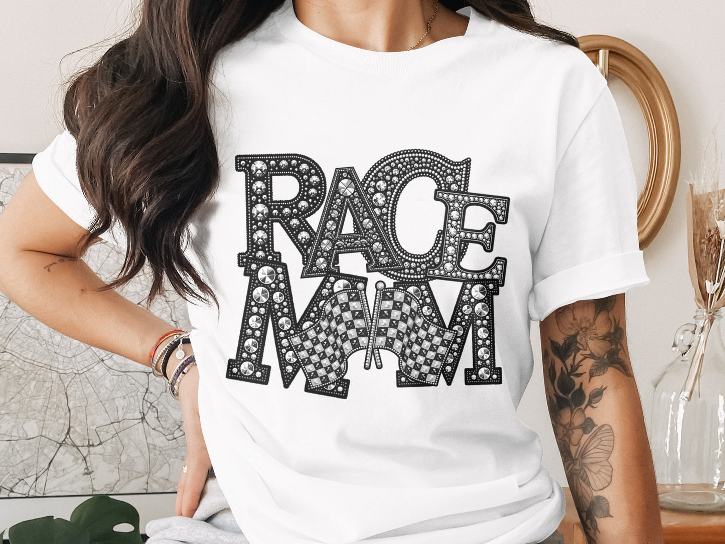 Race Mom Graphic Design T-Shirt Product