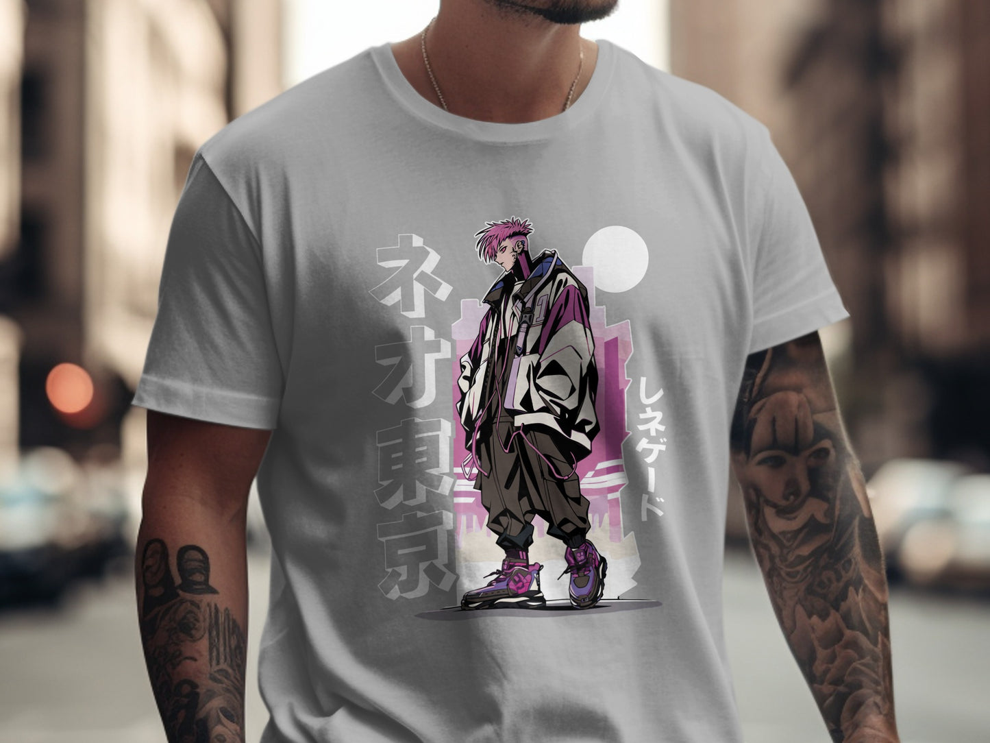 Stylish Cyberpunk Art Graphic T-shirt