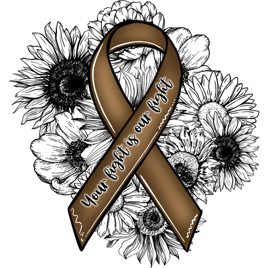 Inspirational Ribbon with Floral Background Artwork