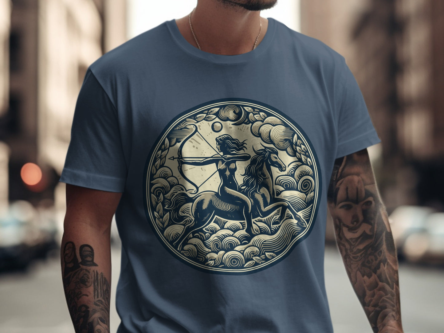 Mythical Archer Centaur in the Moonlight T-shirt