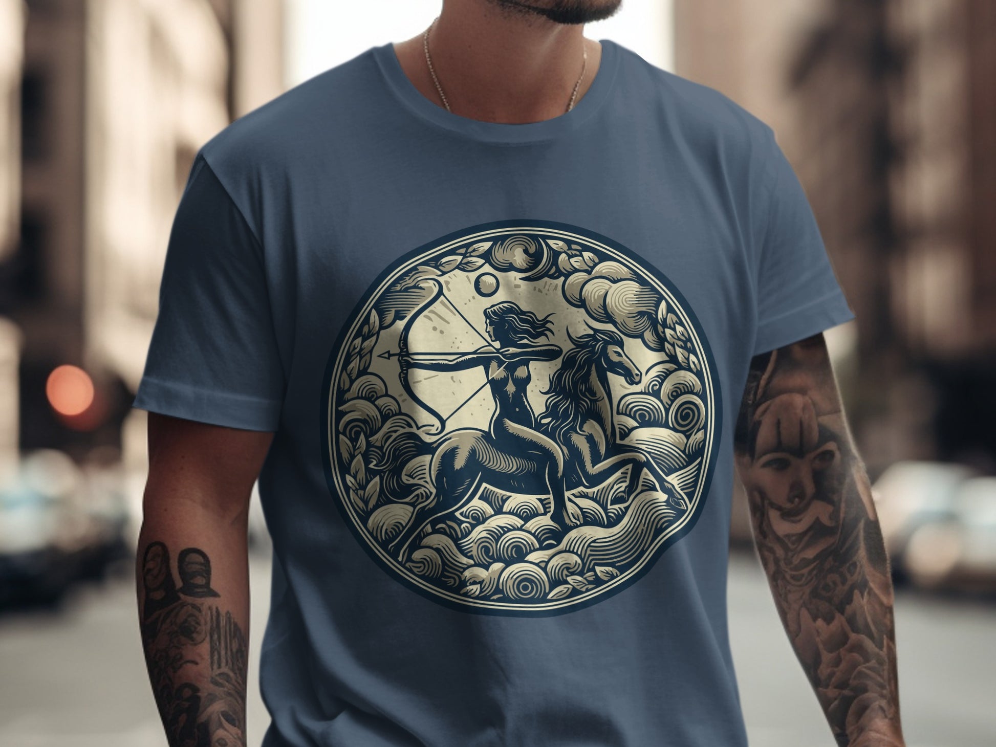 Mythical Archer Centaur in the Moonlight T-shirt