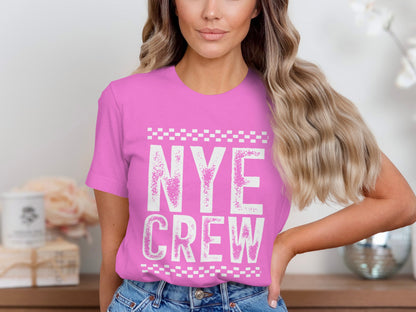 NYE Crew Graphic T-Shirt for New Year's Eve Party
