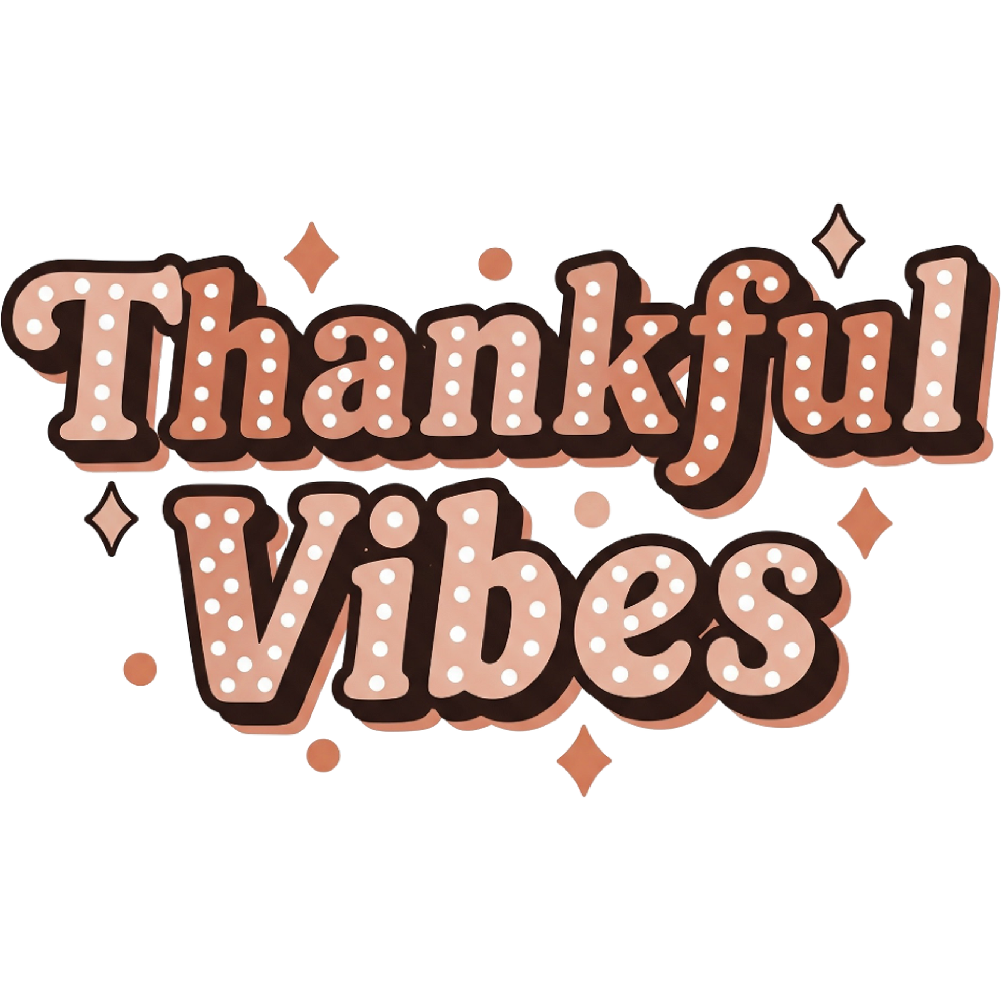 Thankful Vibes Festive Decorative Sign Wall Art Decor