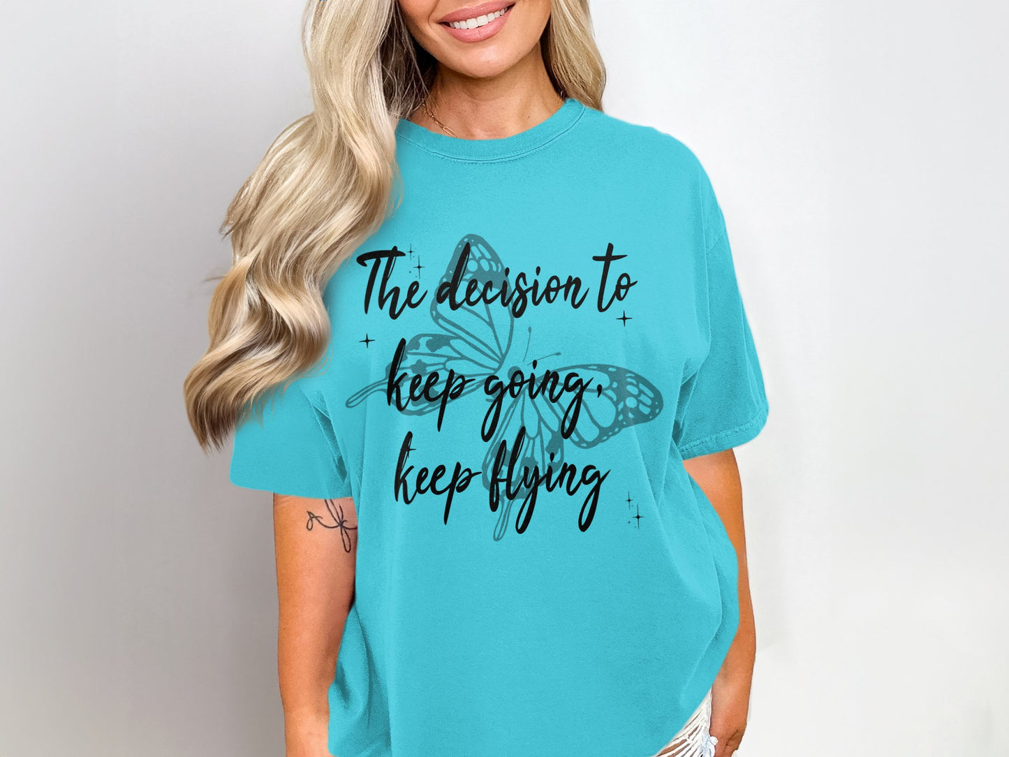 The decision to keep going keep flying T-shirt product