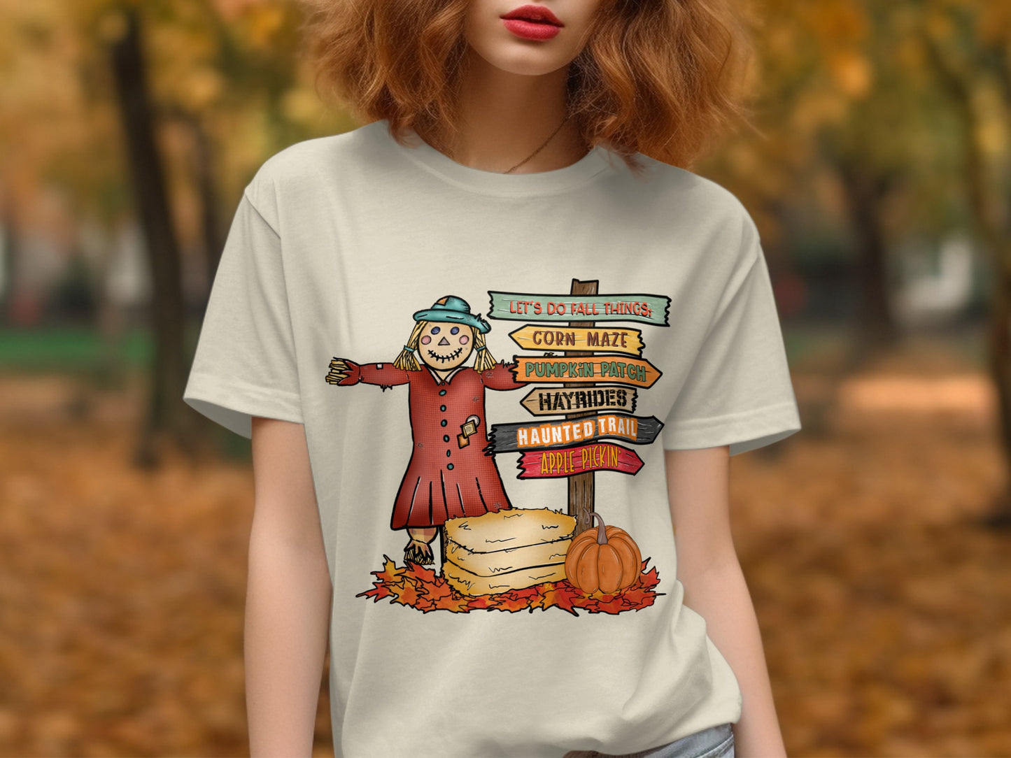 Let's Do Fall Things T-Shirt Pumpkin Patch Hayrides