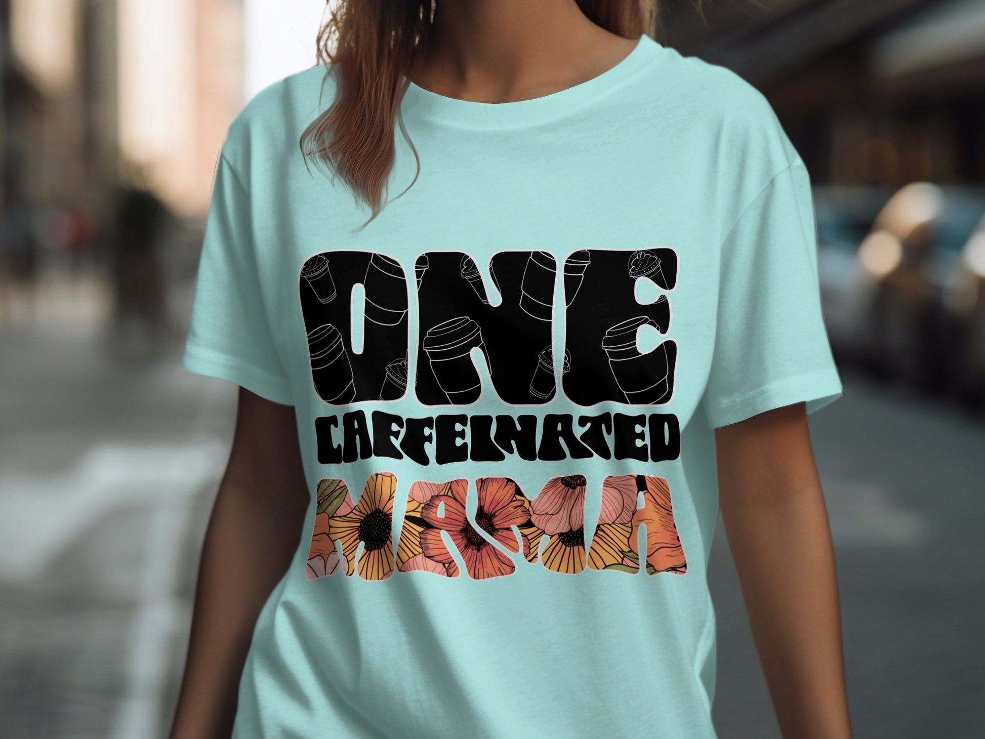 One Caffeinated Human Graphic Tee Shirt