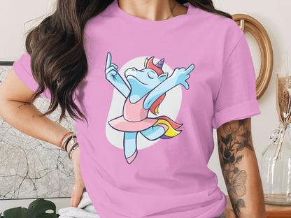 Dancing Unicorn Graphic Tee for Fun Casual Outfits