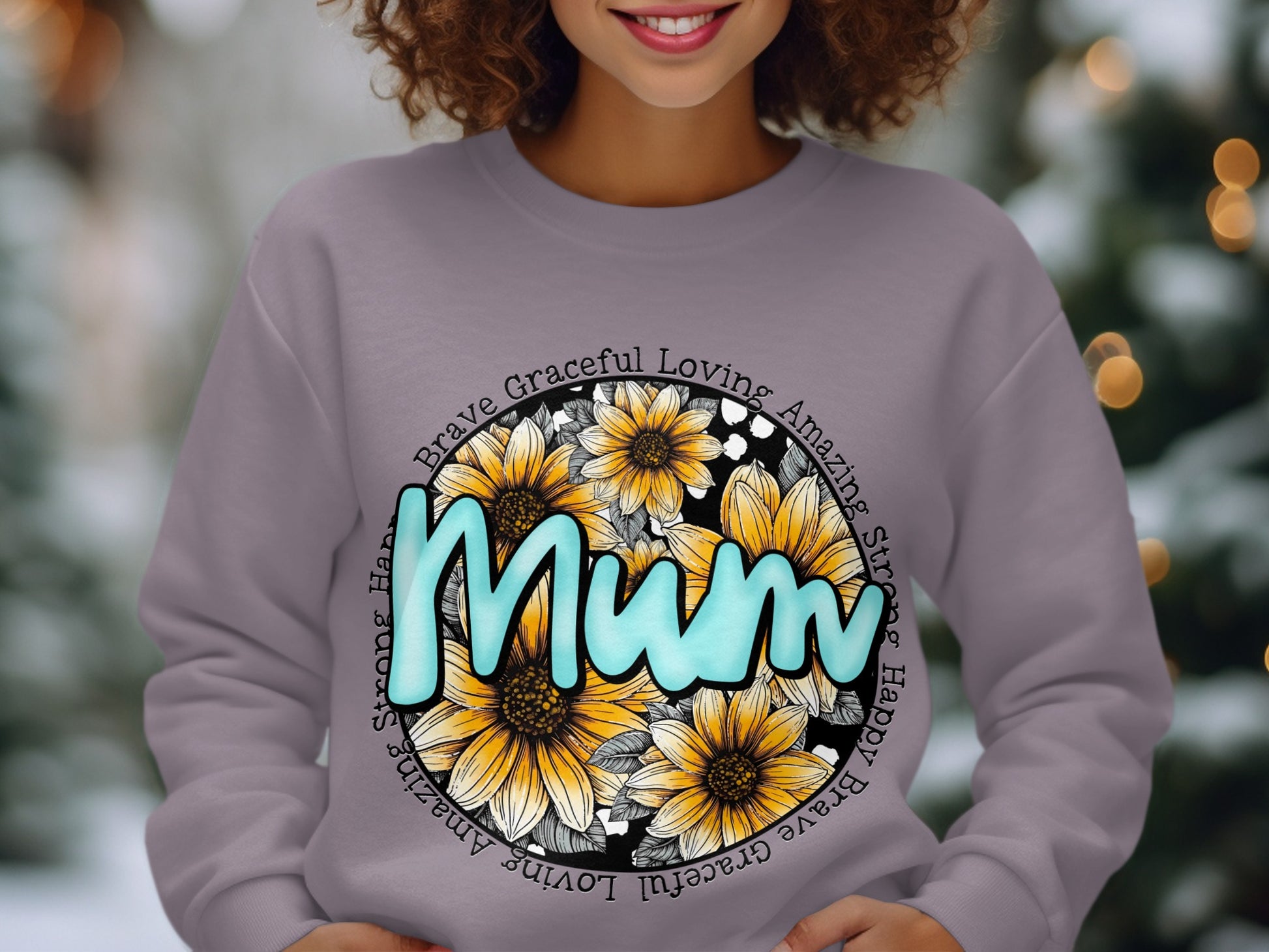 Brave Graceful Loving Amazing Mum Sweatshirt