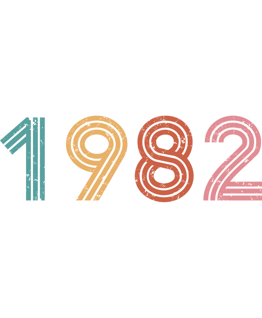 1982 Creative Retro Style Year Design Product