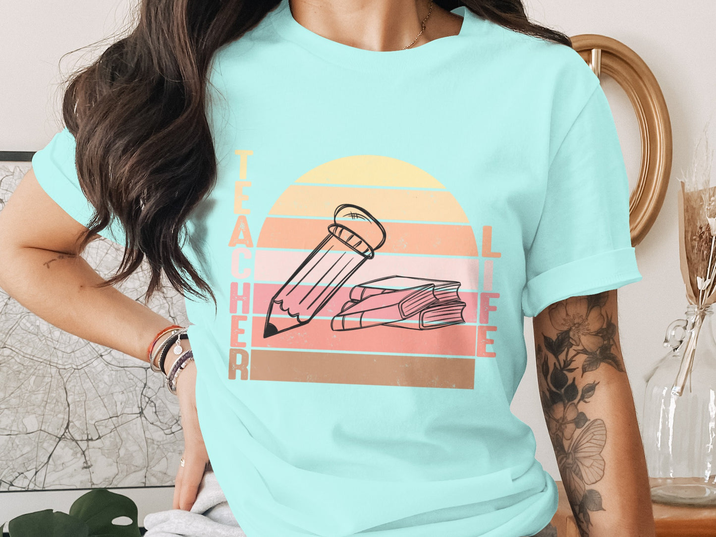 Teacher Life Graphic T-shirt for Everyday Wear