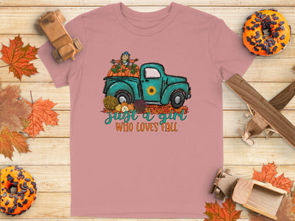 Just a Girl Who Loves Fall Graphic T-Shirt
