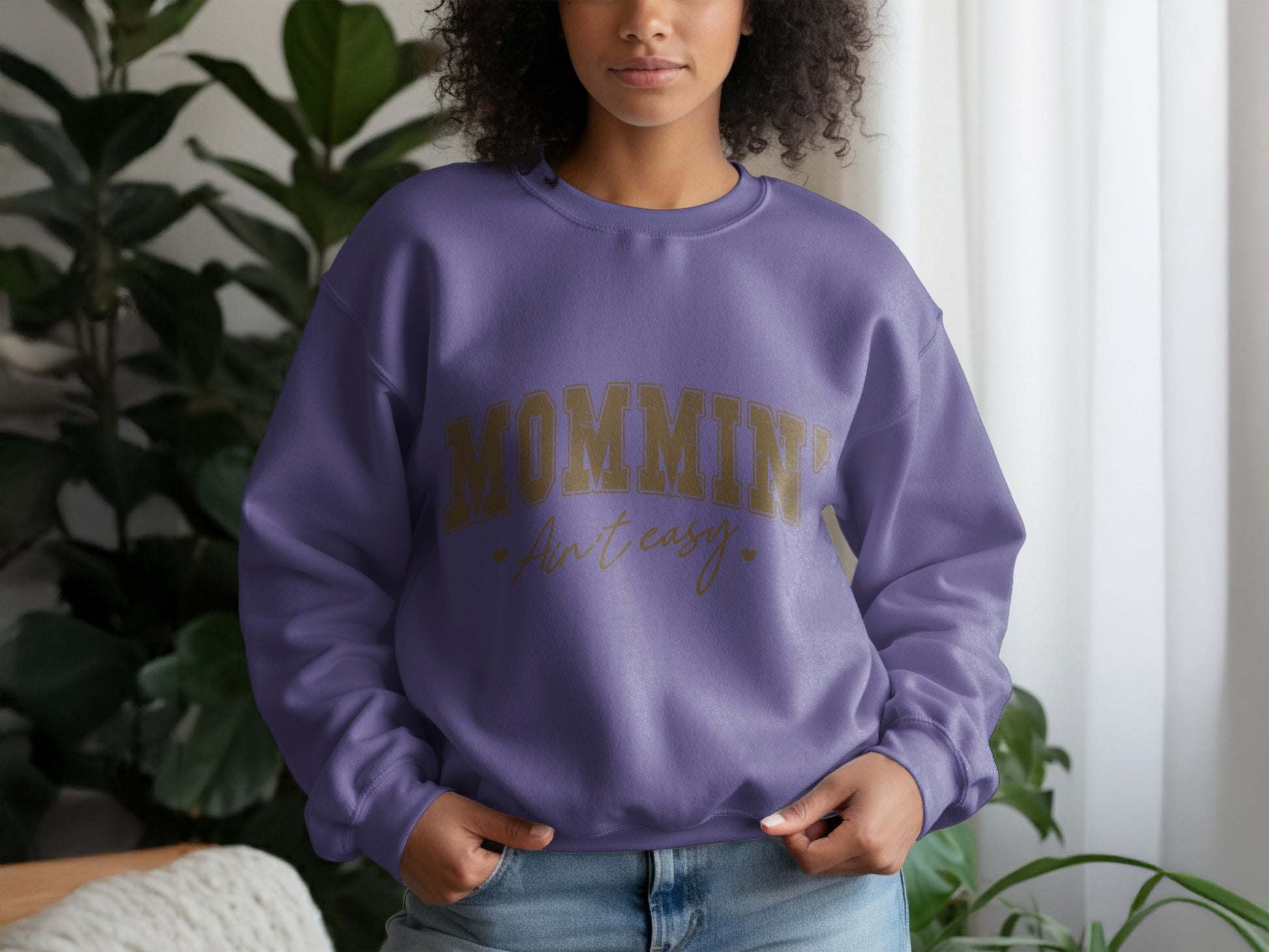 Mommin' Ain't Easy Statement Sweatshirt Product