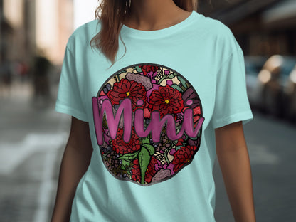 Mini Floral Graphic Tee for Street Style Outfits
