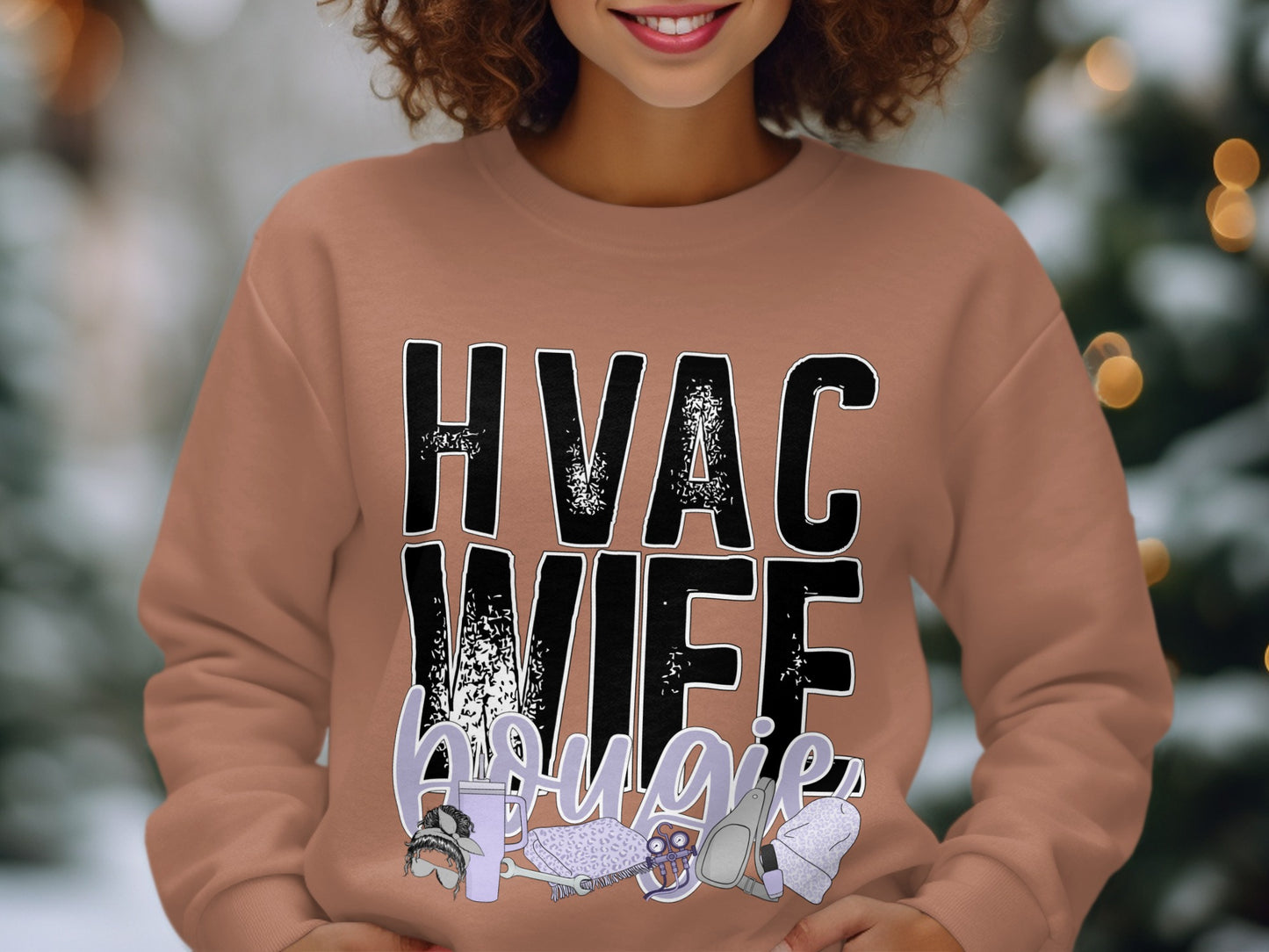 HVAC Wife Bougie Sweatshirt