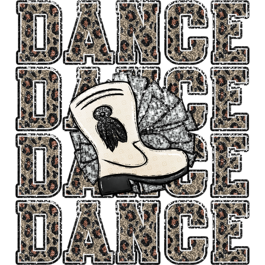 Dance Dance Dance Cowgirl Boots design