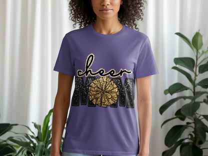 Cheer MOM Graphic Tee for Enthusiastic Supporters