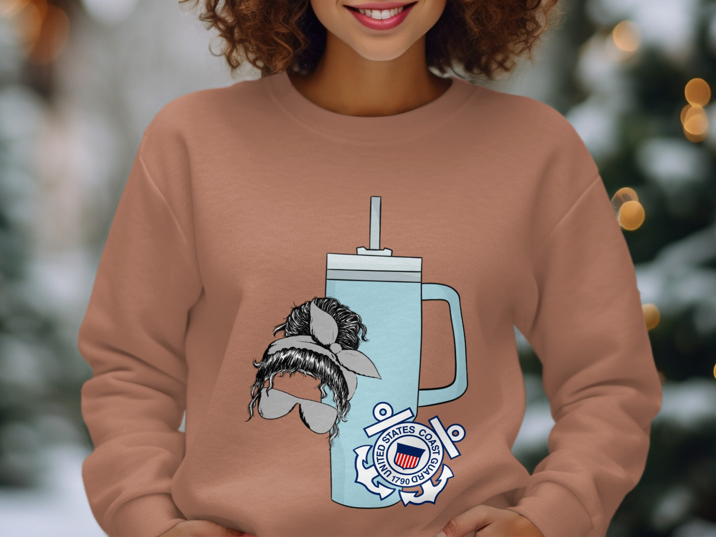 Stylish Fun Coast Guard Themed Sweater for Women