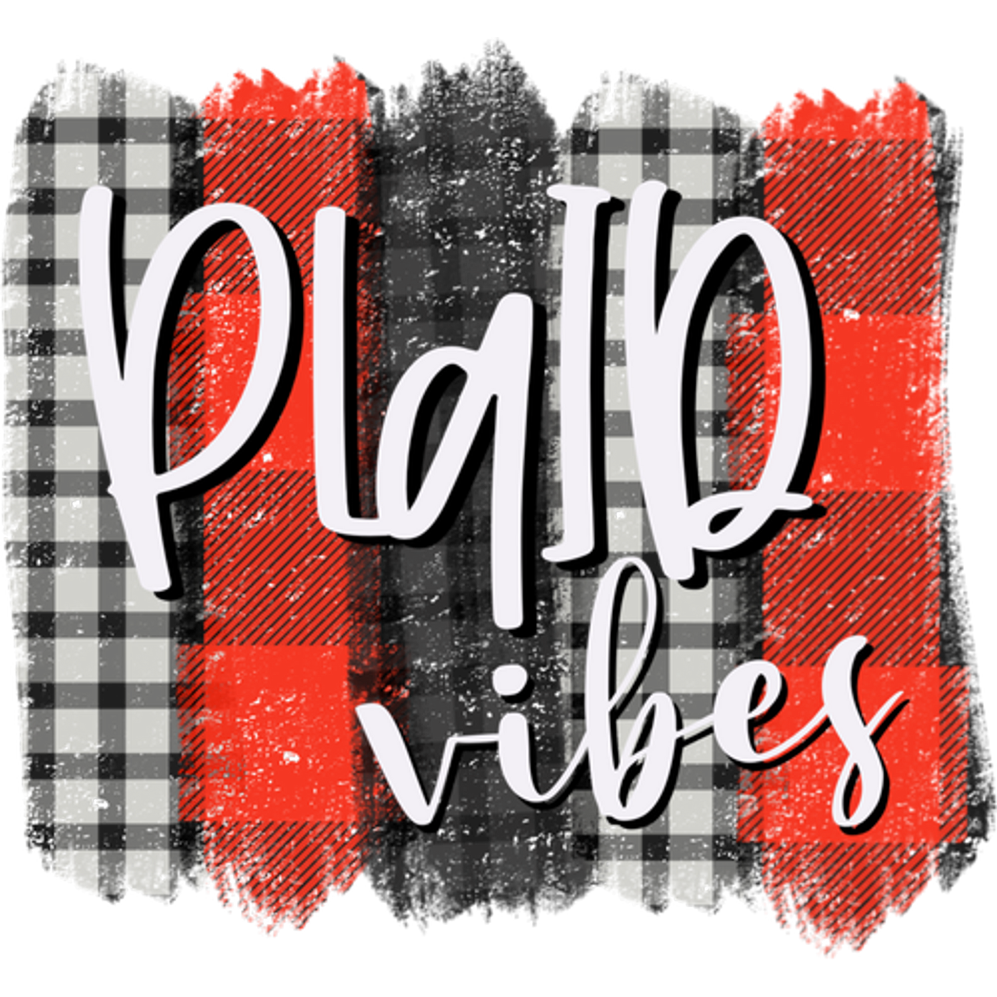 Plaid Vibes Red and Black Checkered Pattern product