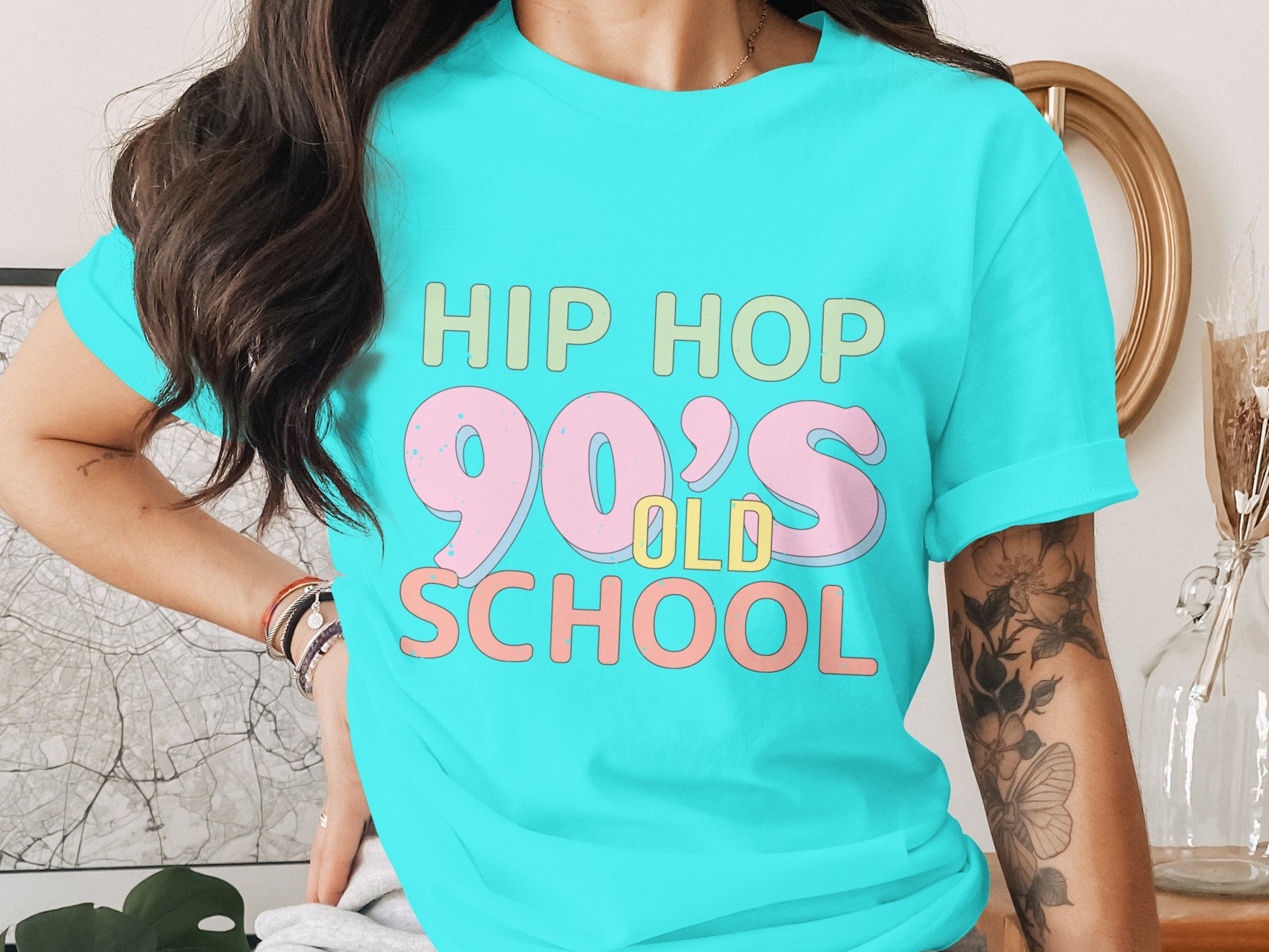 Hip Hop 90's Old School T-Shirt Retro Fashion Apparel