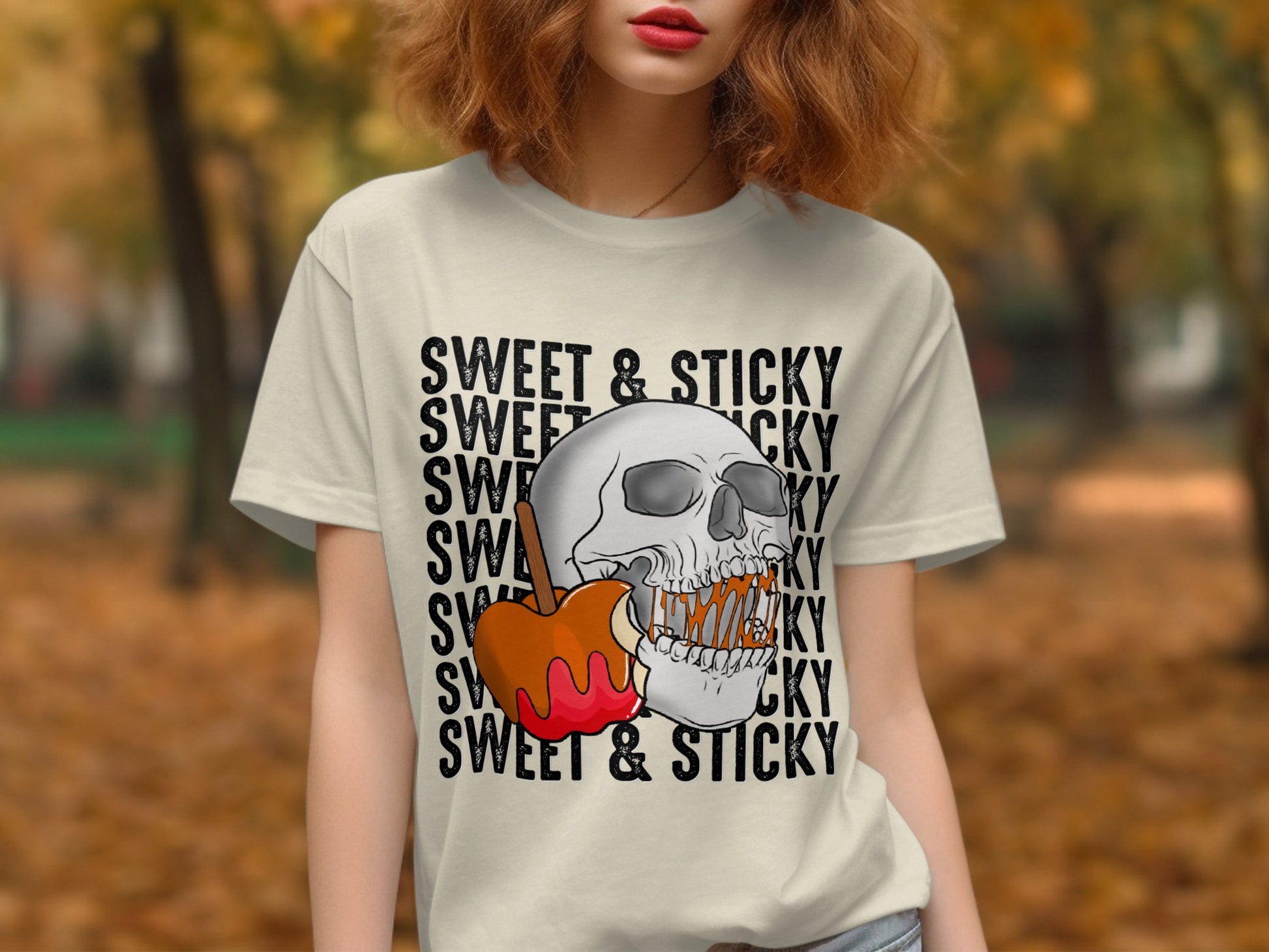 Sweet Sticky Skull Lollipop Graphic T-Shirt