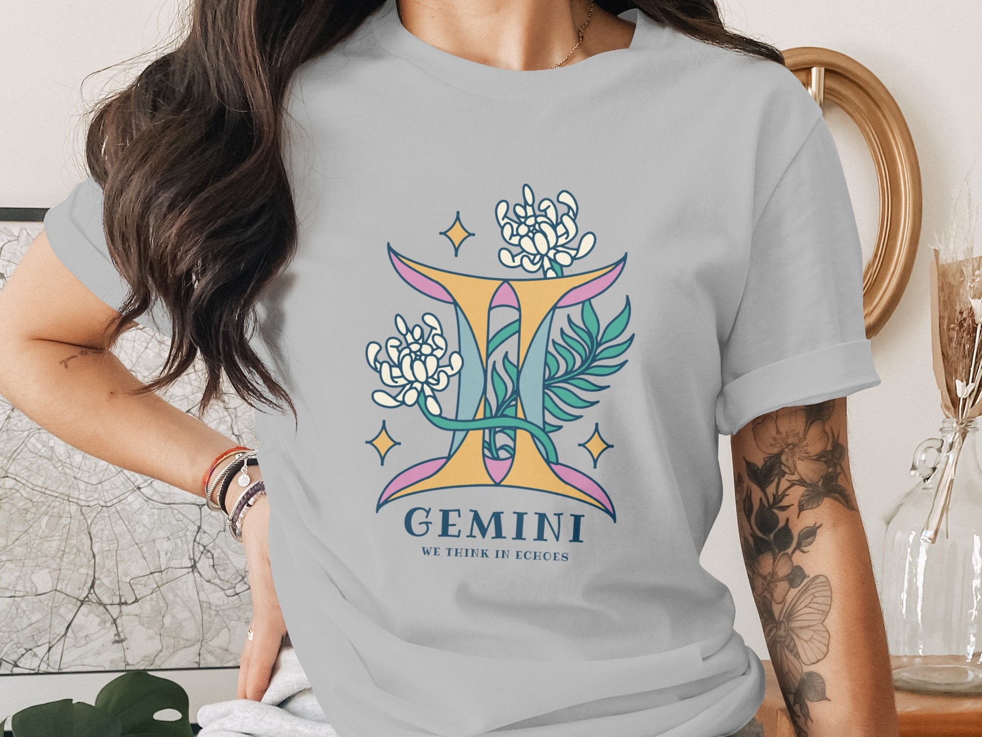 Gemini We Think In Echoes T-shirt