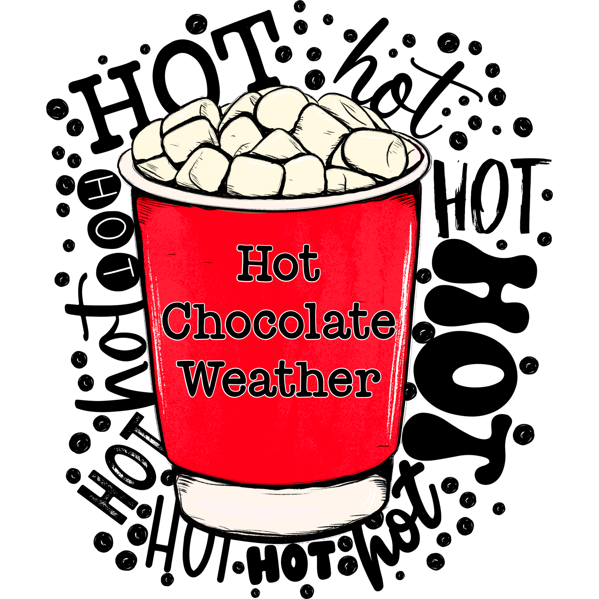 Hot Cocoa Hot Chocolate Weather Art Print