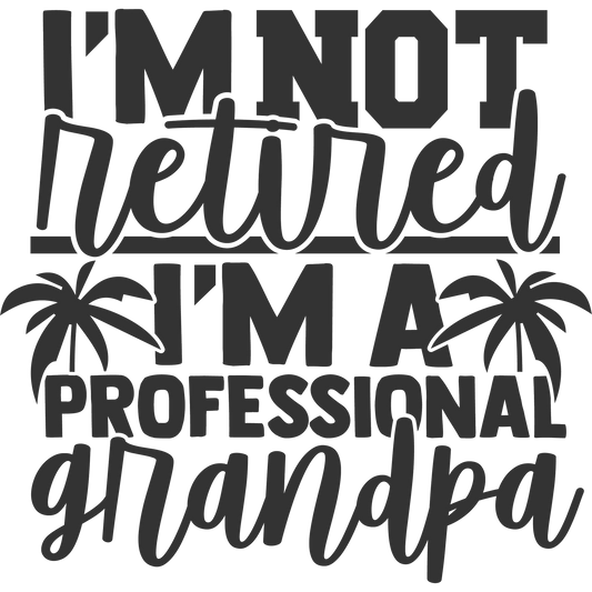 I'm Not Retired I'm a Professional Grandpa Shirt