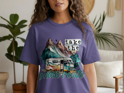 Take The Scenic Route Graphic Tee for Casual Outfits